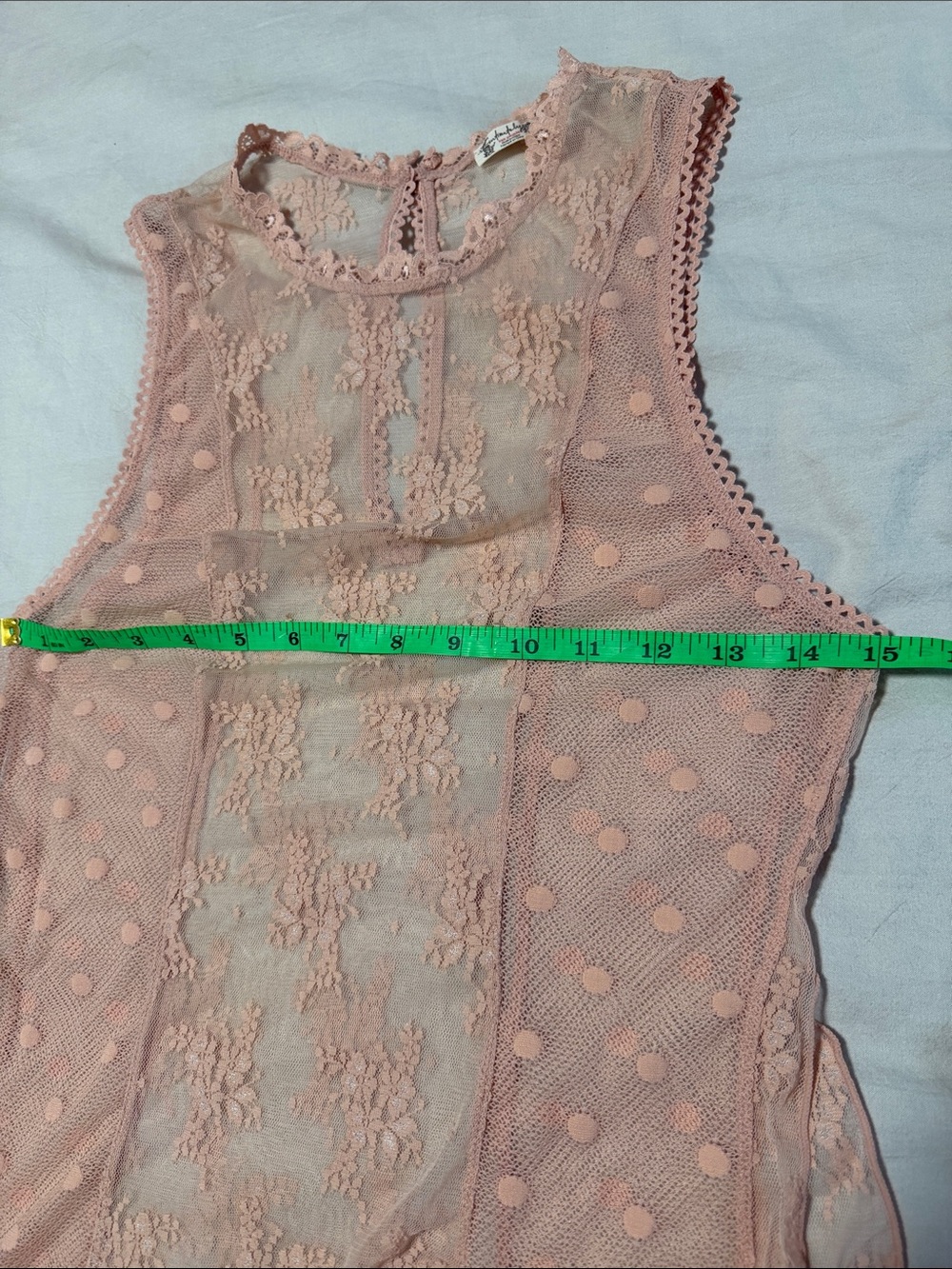 Free People Sheer Romance Cami in Cameo Rose - Picture 10 of 11